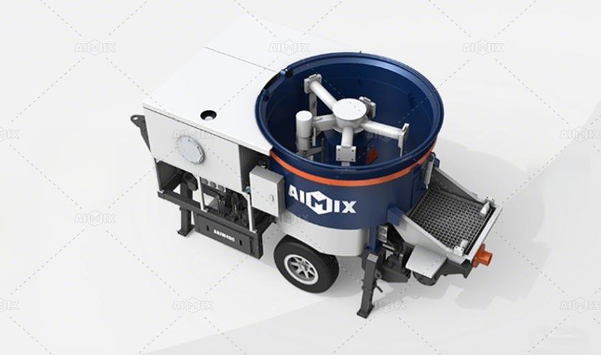 Abjw40c diesel concrete pump and planetary mixer